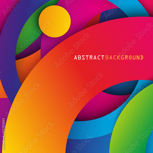 Kolorowe koła. Abstrakcyjne tło wektor