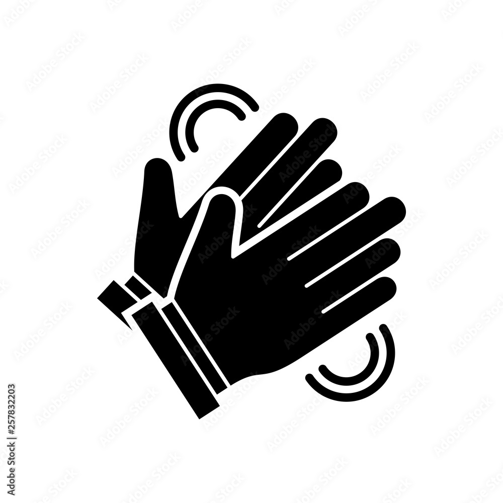 Obraz premium Clapping hand icon