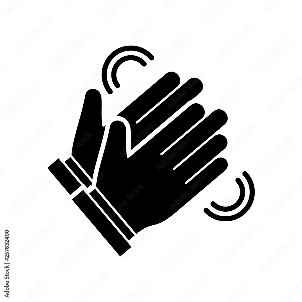 Obraz premium Clapping hand icon