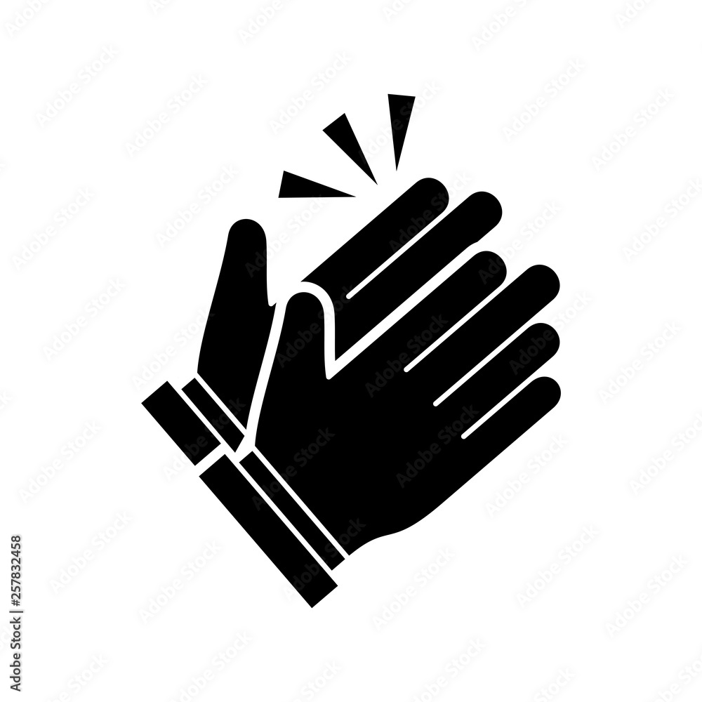 Fototapeta premium Clapping hand icon