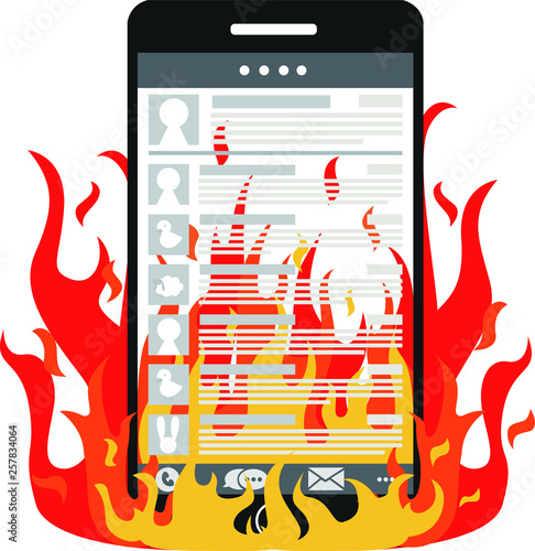 スマホのSNS炎上