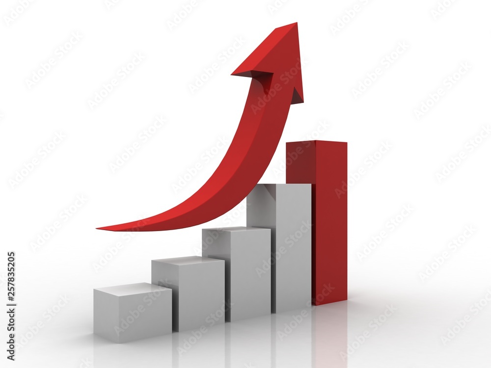 3d rendering Stock market online business concept. business Graph 3d rendering Stock market online business concept. business Graph