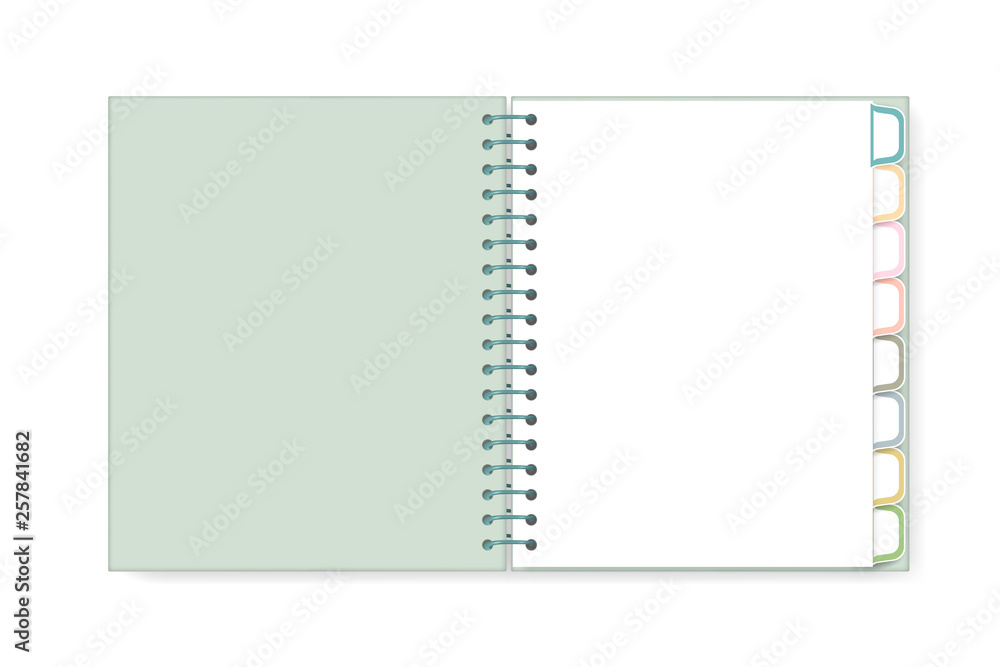 Premium Vector  Blank spiral notebook