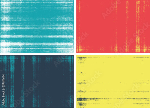 Photocopy textures. Set of 4 high quality vectors photo