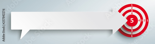 Speech Bubble Arrow Target Header