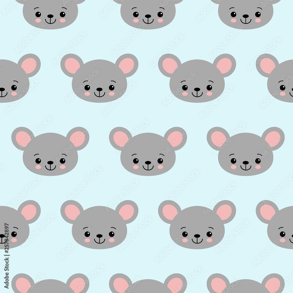 cute cartoon mouse seamless vector pattern background illustration cute cartoon mouse seamless vector pattern background illustration