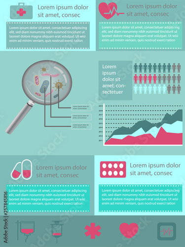 Medica Infographic vector design