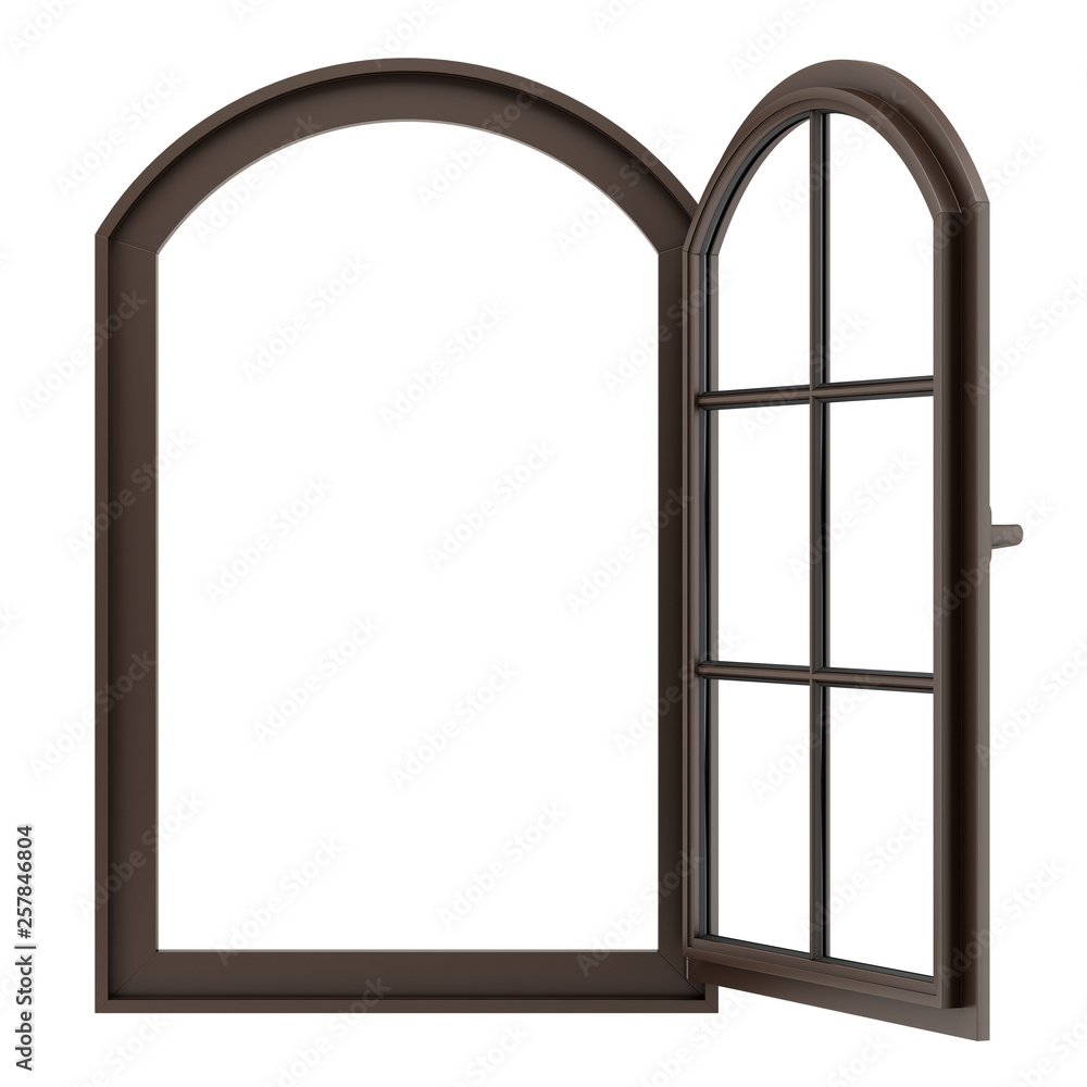 open wooden window isolated on white background open wooden window isolated on white background