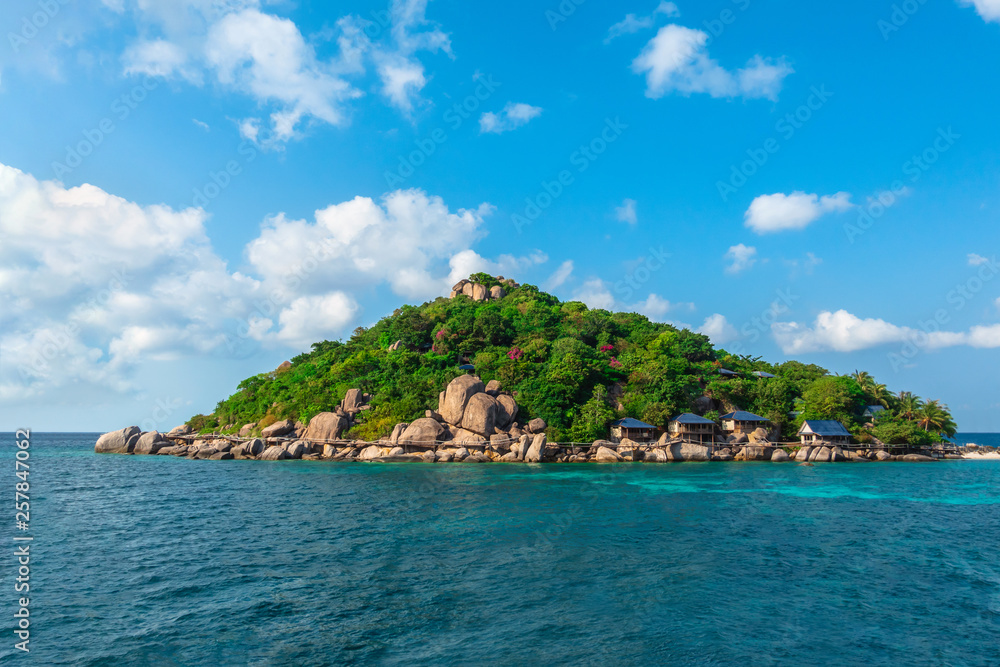 Beautiful small island in Thailand. , Tropical azure sea,