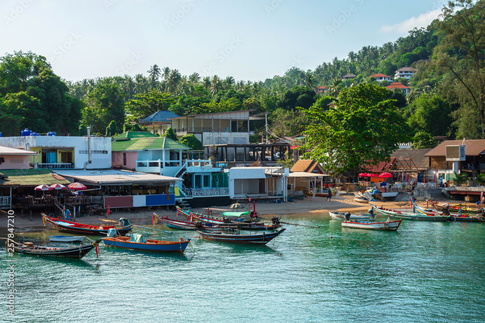 Tay island pier, Surathani traveling destination in southern of Thailand