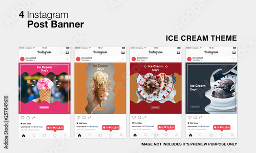 Ice Cream Instagram Post