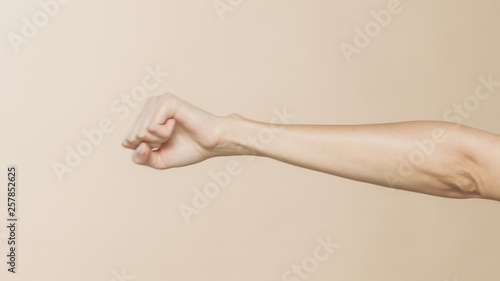 Female boxing hand