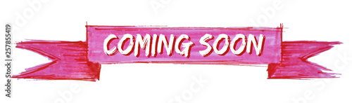 coming soon ribbon