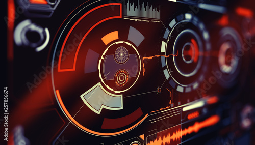 Elements for HUD interface. Illustration for your design. Technology background.Futuristic user interface.