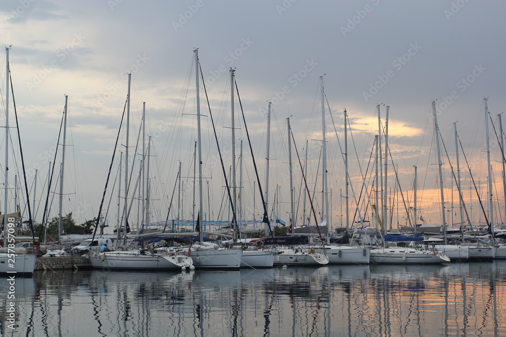 Yachts in the evening