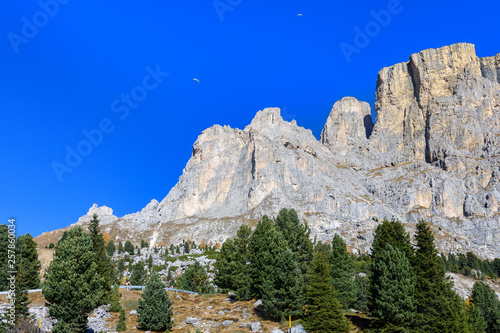 Jesienny krajobraz Dolomitów