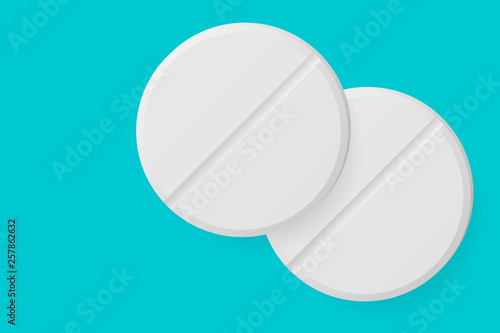 Two painkiller pills.