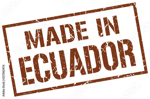 made in Ecuador stamp