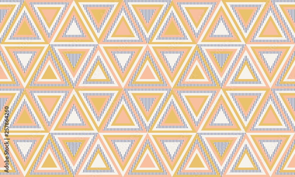 Abstract geometry in retro colors, geometric shapes geo pattern