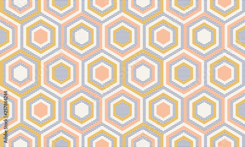 Abstract geometry in retro colors, geometric shapes geo pattern
