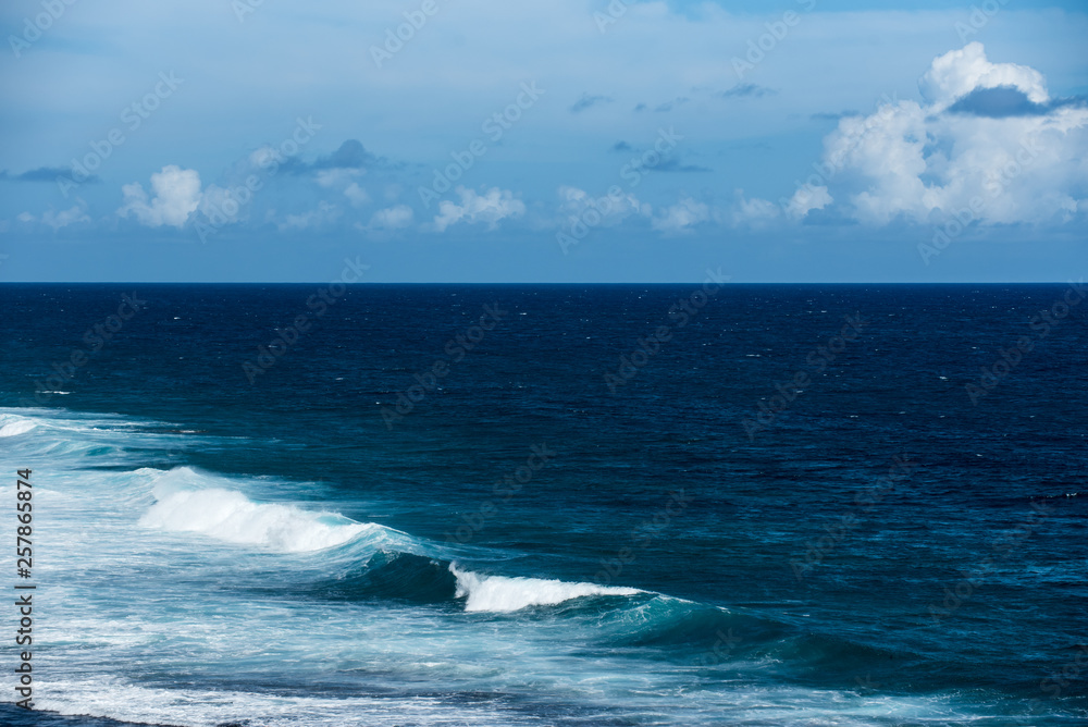 Beautiful view of ocean waves