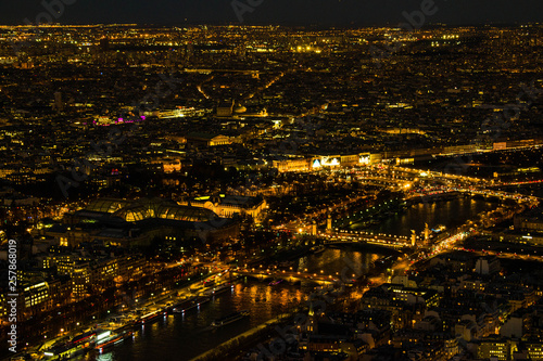 city at night view from Eiffel tower © Sergei