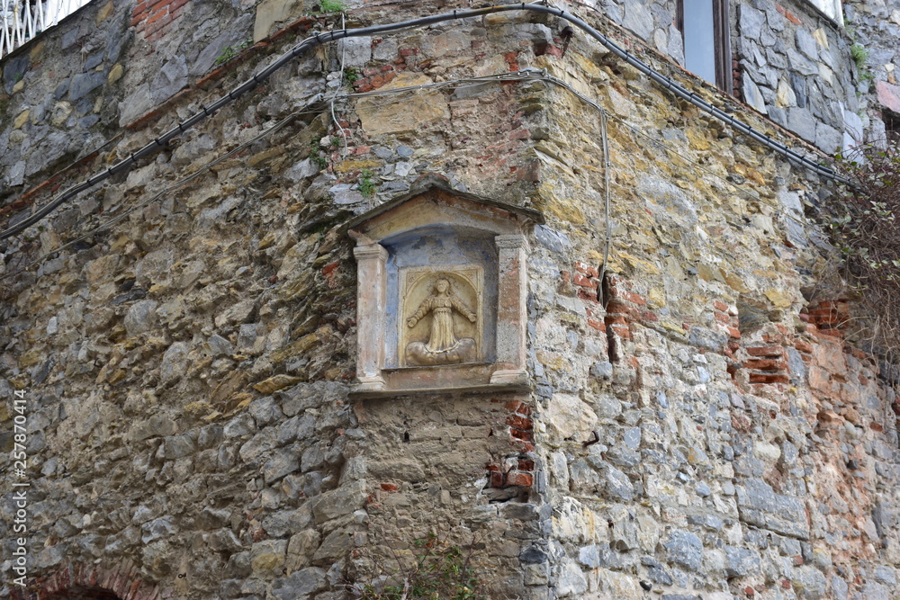 edicola votiva cristiana dei pescatori di Portovenere- Liguria- Italia