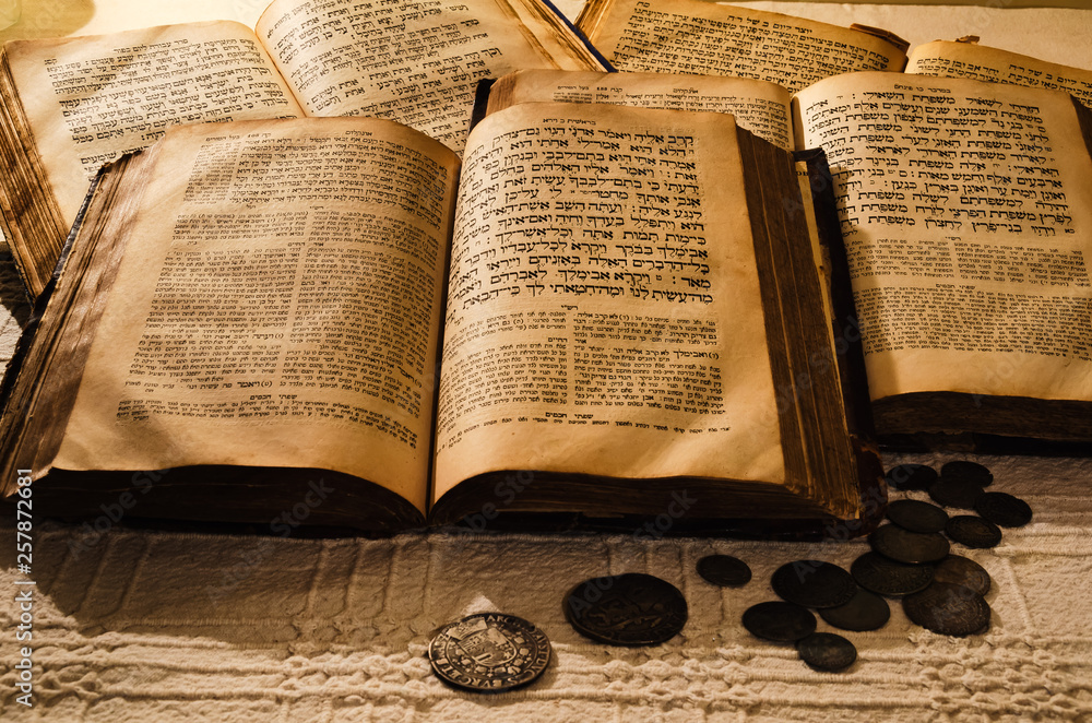 Holy old jewish books