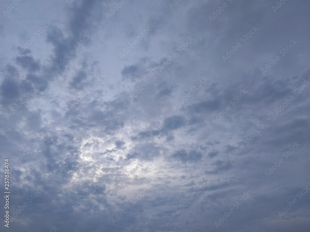White soft cloud texture on blue sky background White soft cloud texture on blue sky background