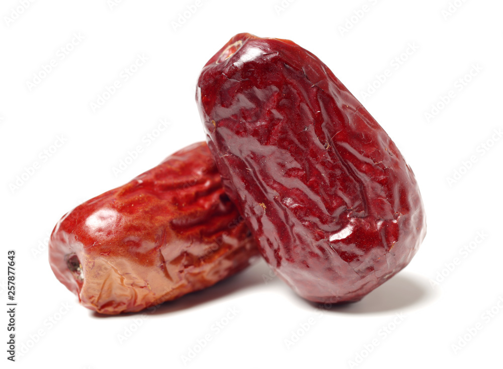 Obraz premium red date on white background