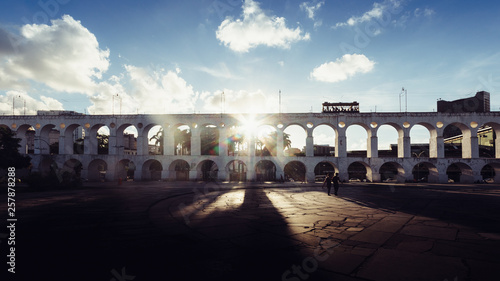 Carioca Aqueduct, also known as Arcos da Lapa in historic centre of Rio de Janeiro, Brazil photo