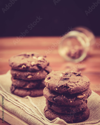 Homemade cookies, vintage style tones.