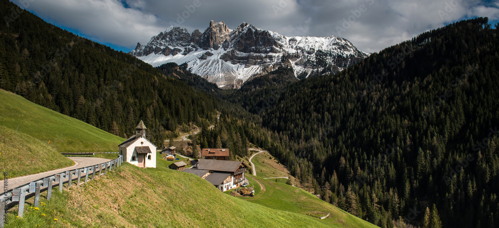 Churches at the Dolomites, Italy
