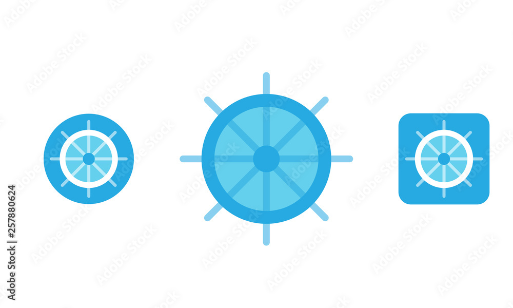 ship steer vector icon concept. logo template ship steer vector icon concept. logo template