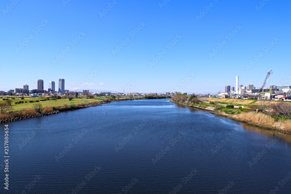 Obraz premium 多摩川
