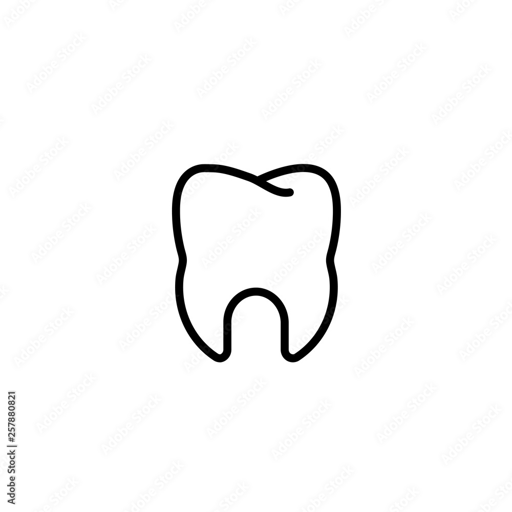 tooth, dental, stomatologist, tooth, clinic icon in black outline style, vector tooth, dental, stomatologist, tooth, clinic icon in black outline style, vector