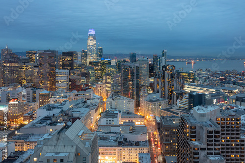 Downtown San Francisco at Night