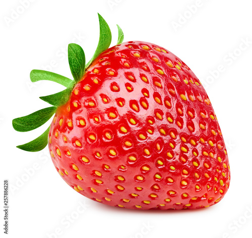 Strawberry isolated on white photo