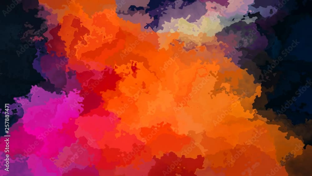 abstract animated twinkling stained background seamless loop video - watercolor splotch effect - neon orange pink purple color abstract animated twinkling stained background seamless loop video - watercolor splotch effect - neon orange pink purple color