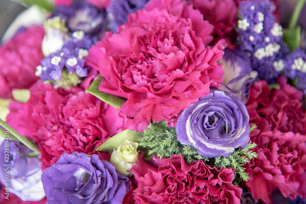 Obraz premium mixed flowers background