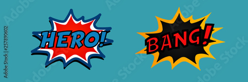 Hero Comic Speech Bubble
