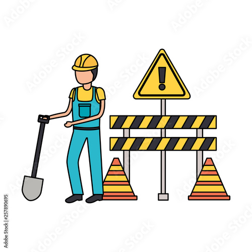 worker construction equipment