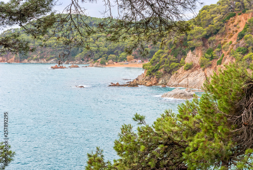 Sea view from Santa Clotilde gardens, Catalonia © jukovskyy