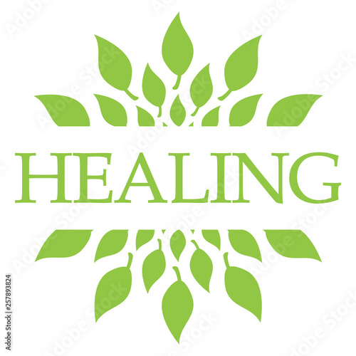 Wallpaper Mural Healing Leaves Green Circular  Torontodigital.ca