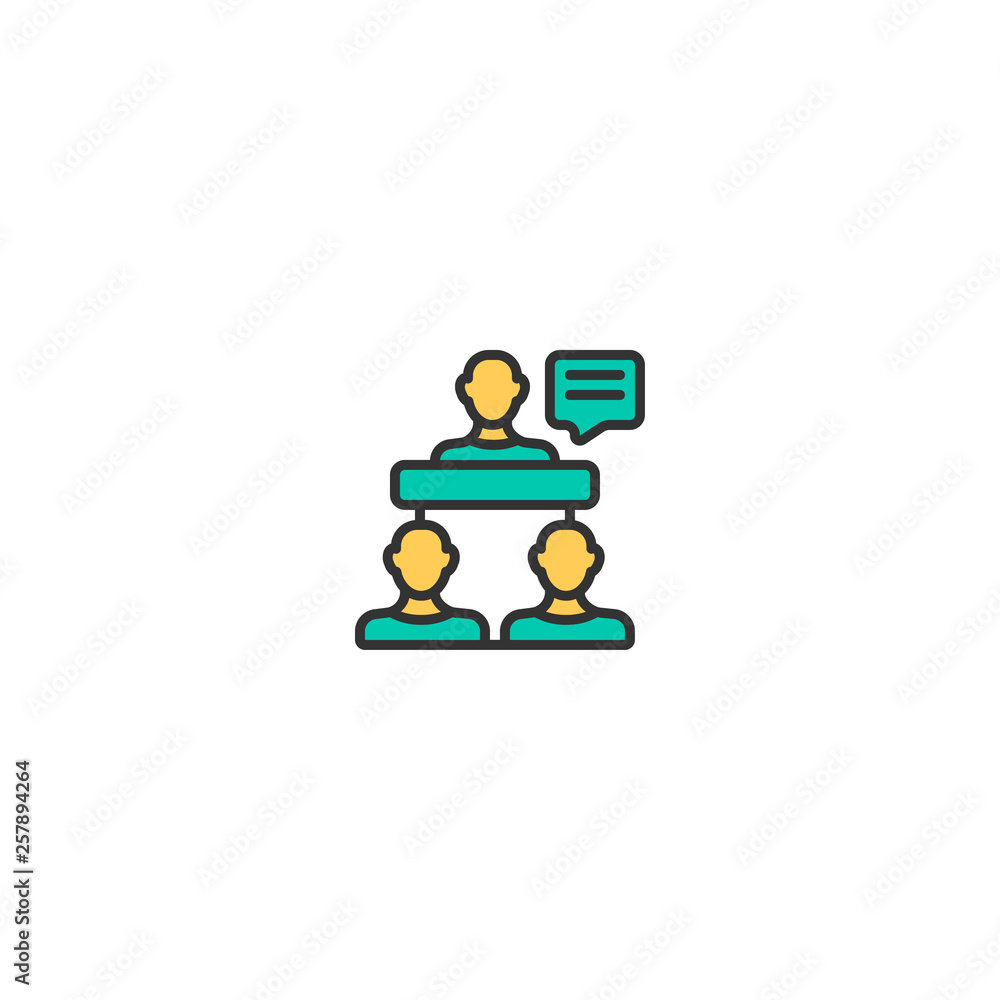 Project management icon vector design