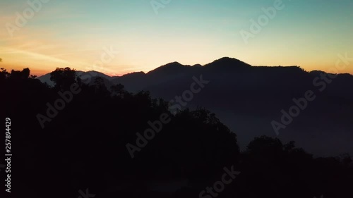 Wallpaper Mural Sunset aerial Alishan,  Chiayi, Taiwan Torontodigital.ca