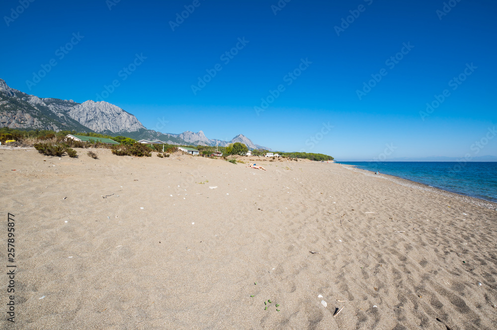 The coast of Mediterranean sea