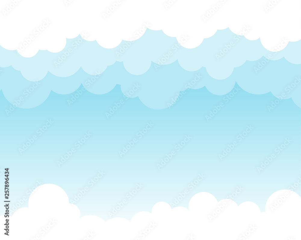 Cloud on top with blue sky outdoor vector background Cloud on top with blue sky outdoor vector background