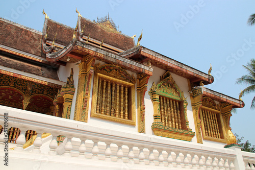 Buddhist temple (Haw Pha Bang) in Luang Prabang (Laos)