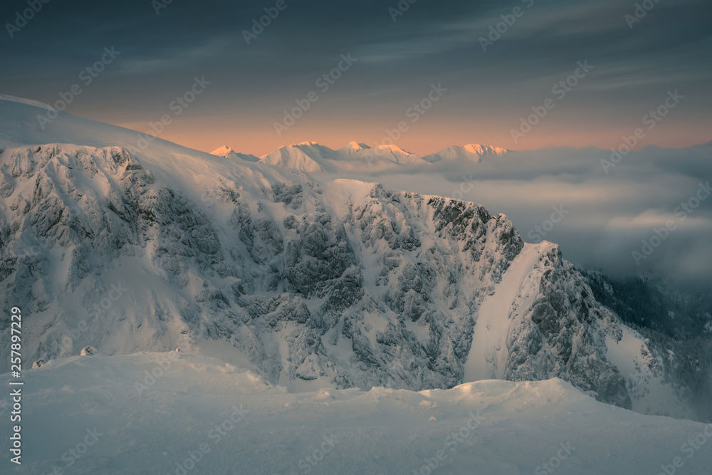 Stunning dawn in the western tatras.